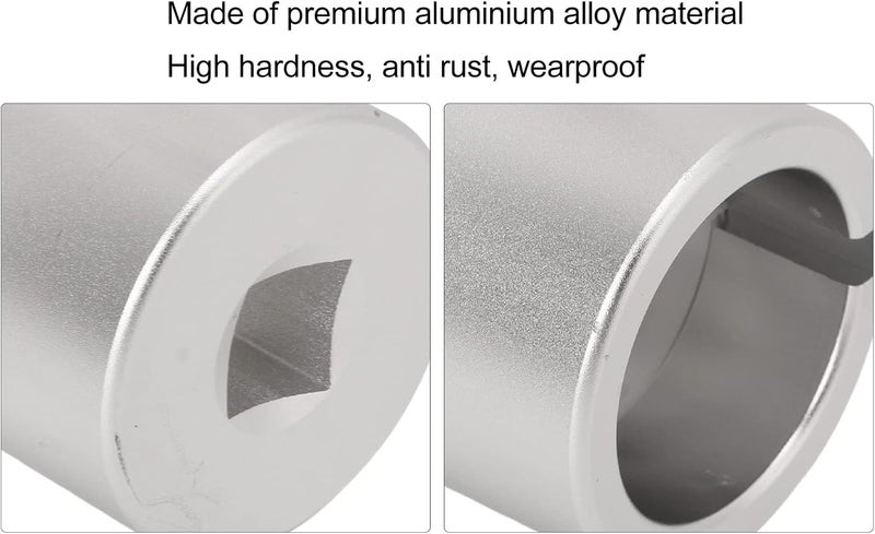 Estink Crankshaft Turning Socket Tool, Aluminium Alloy Engine Crankshaft Turning Socket Tool Replacement Crank Socket Fit for SBC Small Block 5.7L 305 350 400 V8 Crankshaft Part, Silver - Image 5